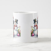 Schattigee Labrador Retriever Puppy Dog Christmas Grote Koffiekop (Voorkant)