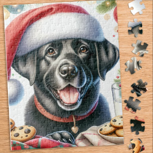 Schattigee Labrador Retriever Santa Dog Christmas Legpuzzel