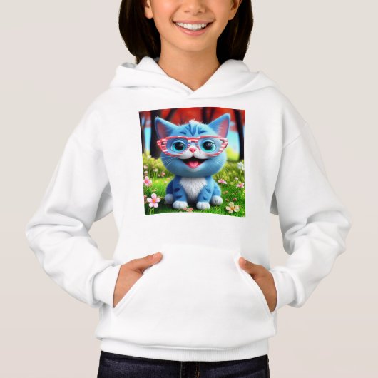 Schattigee Lachende Blauwe Kitten-55665 (Voorkant)