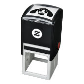 Schattigee lachende cartoon hond  zelfinktende stempel (Product)
