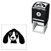 Schattigee lachende cartoon hond  zelfinktende stempel (In situ)