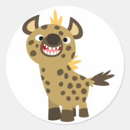 Schattigee Lachende Cartoon Hyena Sticker