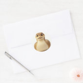 Schattigee lachende Cartoon Snake Sticker (Envelop)