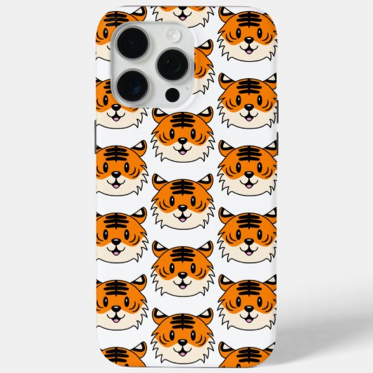 Schattigee Lachende Cartoon Tijger Case-Mate iPhone Case (Achterkant)