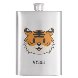 Schattigee Lachende Cartoon Tijger Flacon