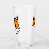 Schattigee Lachende Cartoon Tijger Glas (Rechts)