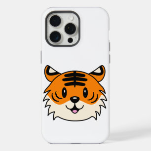 Schattigee Lachende Cartoon Tijger iPhone 15 Pro Max Case