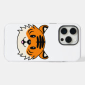 Schattigee Lachende Cartoon Tijger iPhone Hoesje (Achterkant horizontaal)