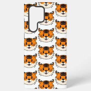 Schattigee Lachende Cartoon Tijger Samsung Galaxy Hoesje