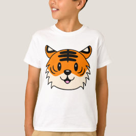 Schattigee Lachende Cartoon Tijger T-shirt