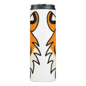 Schattigee Lachende Cartoon Tijger Thermosbeker (Achterkant)