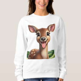 Schattigee lachende hinde trui