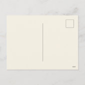 Schattigee lachende kerstman met een hartverwarmen feestdagenkaart (Achterkant)