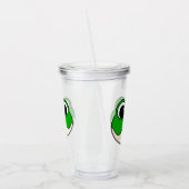 Schattigee lachende kikker acryl drinkbeker (Links)
