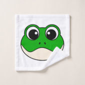 Schattigee lachende kikker bad handdoek (Wasdoekje)