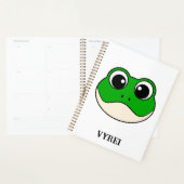 Schattigee lachende kikker planner (Display)