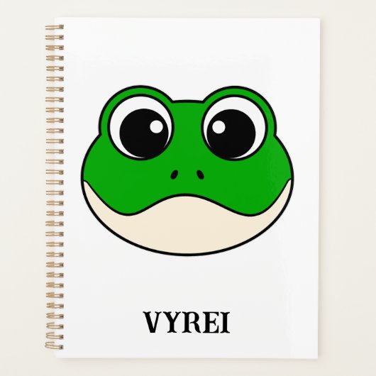 Schattigee lachende kikker planner (Voorkant)
