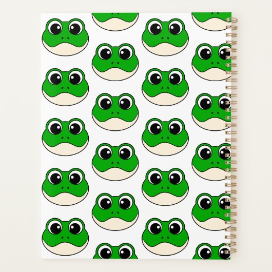 Schattigee lachende kikker planner (Achterkant)