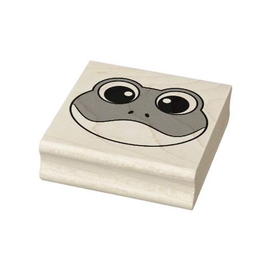 Schattigee lachende kikker rubberstempel (Stempel)