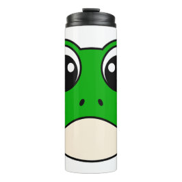 Schattigee lachende kikker thermosbeker