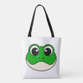 Schattigee lachende kikker tote bag (Achterkant)