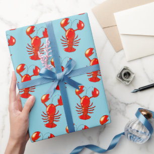 Schattigee lachende kreeft Cartoon ontwerp Cadeaupapier