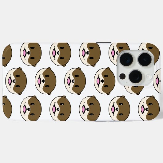 Schattigee lachende otter Case-Mate iPhone case (Achterkant (horizontaal))