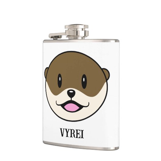 Schattigee lachende otter heupfles (Links)