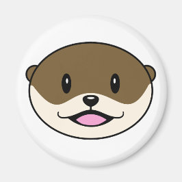 Schattigee lachende otter magneet