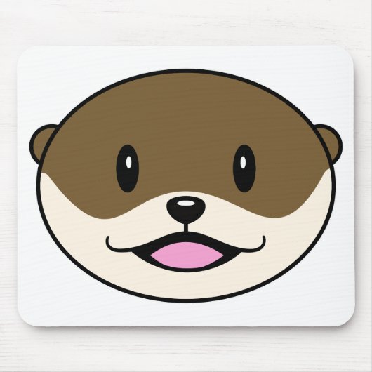 Schattigee lachende otter muismat (Voorkant)