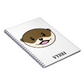 Schattigee lachende otter notitieboek (Rechterzijde)