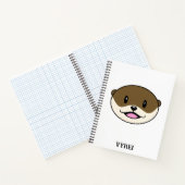 Schattigee lachende otter notitieboek (Binnen)