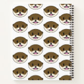 Schattigee lachende otter notitieboek (Achterkant)