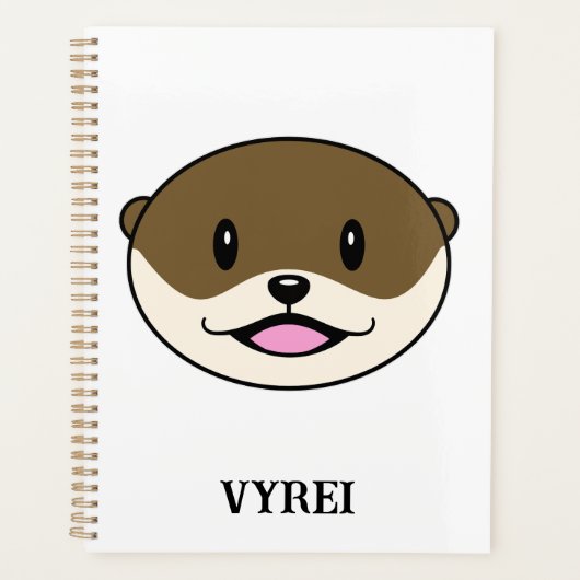 Schattigee lachende otter planner (Voorkant)
