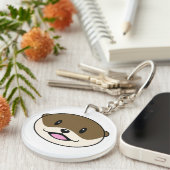 Schattigee lachende otter sleutelhanger (Voorkant Rechts)