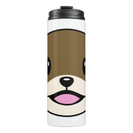 Schattigee lachende otter thermosbeker