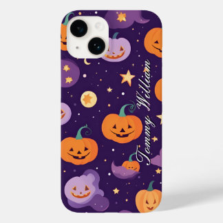 Schattigee lachende pompoenen voor Halloween Case-Mate iPhone 14 Hoesje