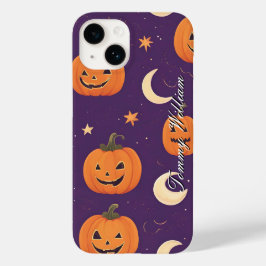 Schattigee lachende pompoenen voor Halloween Case-Mate iPhone 14 Hoesje