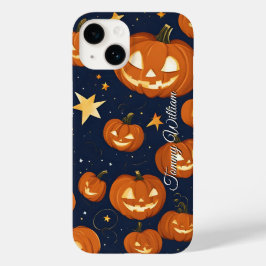 Schattigee lachende pompoenen voor Halloween Case-Mate iPhone 14 Hoesje