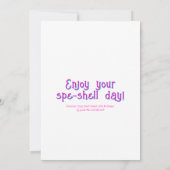 Schattigee lachende slak lieve kleine verjaardag kaart (Achterkant)