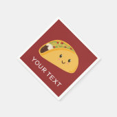 Schattigee Lachende Taco Party Servet (Hoek)