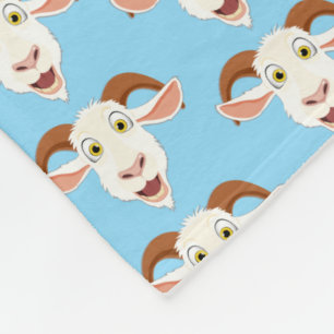 Schattigee lachgeit Cartoon blauw Fleece Deken