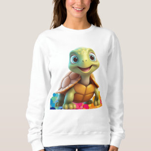 Schattigee lachschildpad trui
