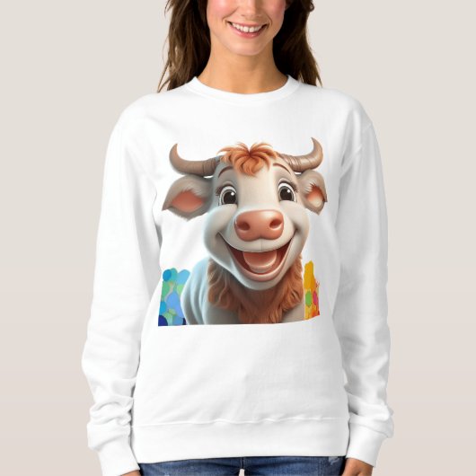 Schattigee lachstier trui (Voorkant)