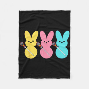 Schattigee Lacrosse Speler Bunny Kinder Jongens Pa Fleece Deken