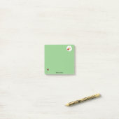 Schattigee Ladybug Flower gradient Gepersonaliseer Post-it® Notes (Op bureau)