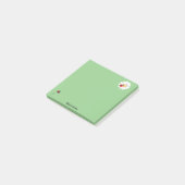 Schattigee Ladybug Flower gradient Gepersonaliseer Post-it® Notes (Schuin)