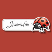 Schattigee Ladybug-ID Sticker