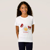 Schattigee LadyBug Pattern Aangepaste Kinder Mok T-shirt (Voorkant volledig)