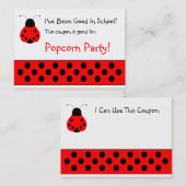 Schattigee Ladybug School Coupon (Voorkant / Achterkant)